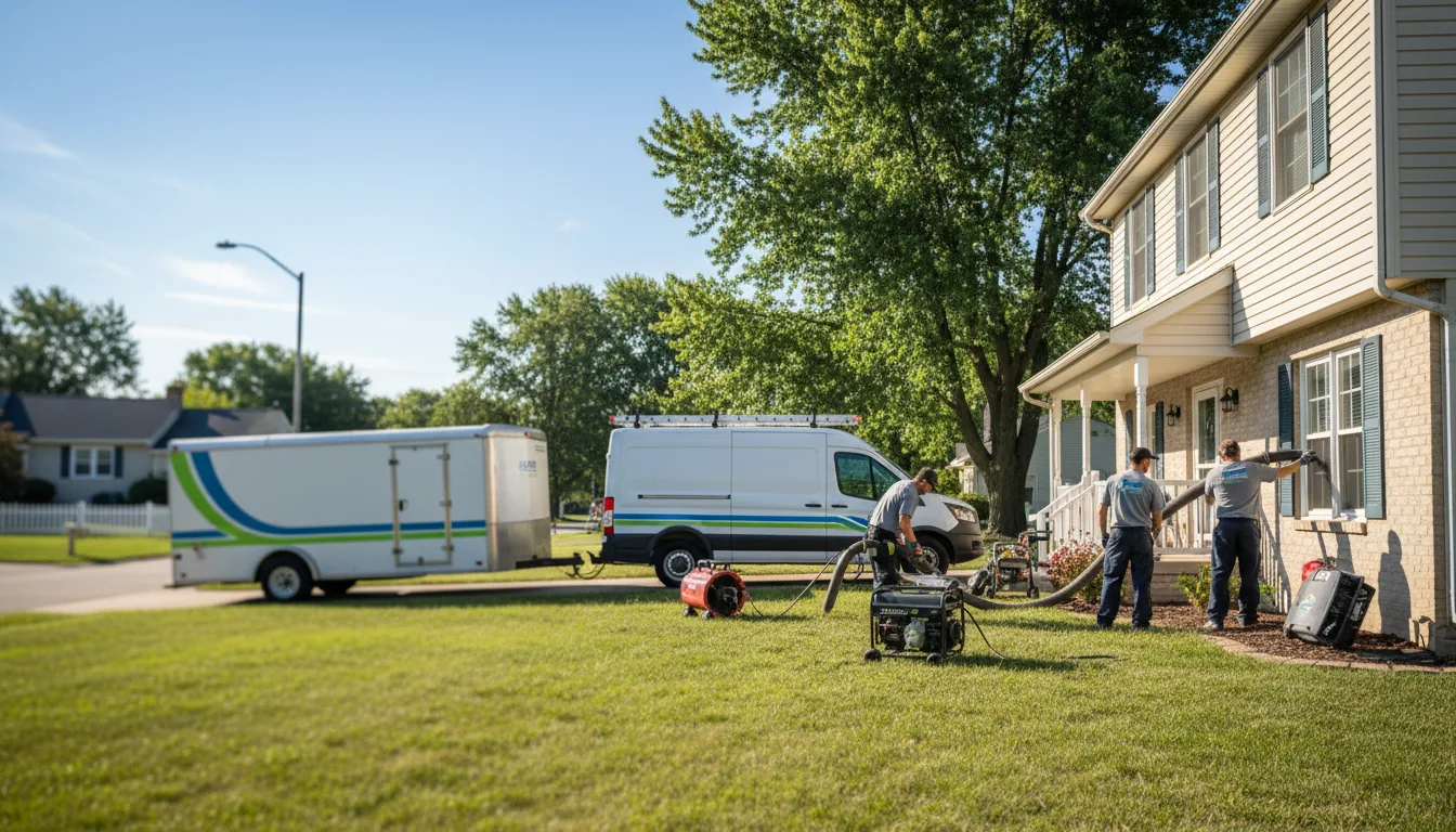 Flooded Basement Restoration And Cleanup With Repair in Halliday, ND near me